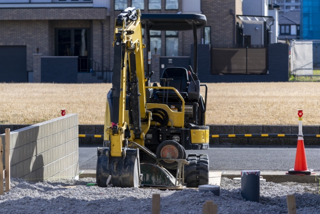 お庭の解体整地作業